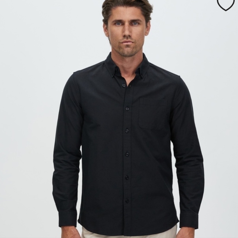 Everlane Mens Black Button Down Shirt Small
